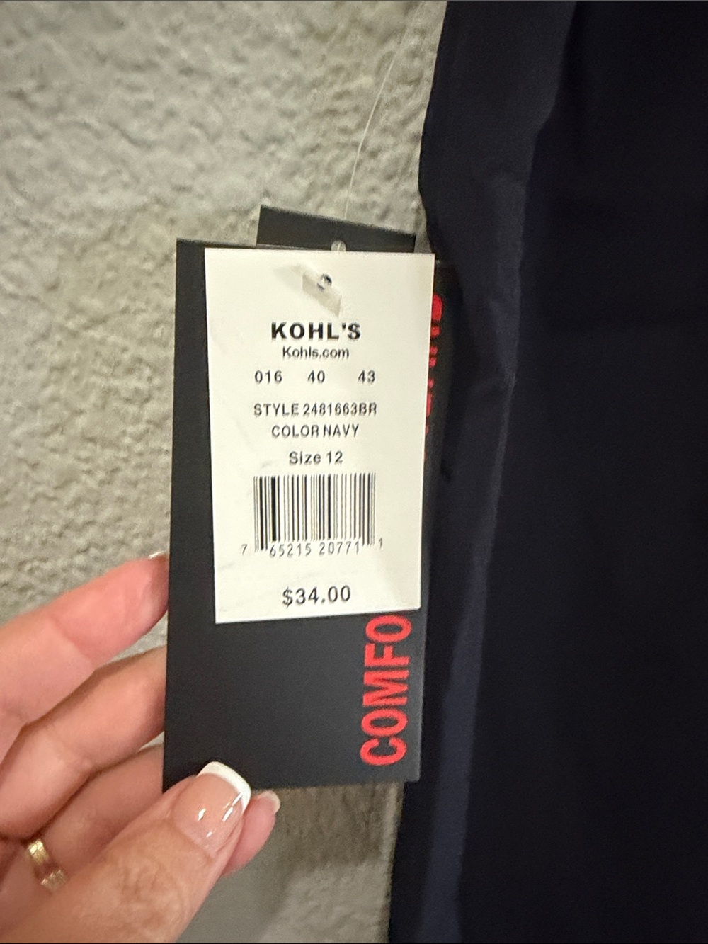 Briggs Women Black Elastic Waist Casual Pants size 12 - Picture 4 of 5